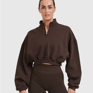 Oner Active All Day Cosy Crop 1/4 Sweatshirt